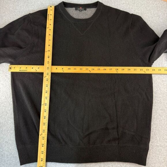 Mens Alashan Size XL Black Cashmere Sweater Crewneck Classic Soft Capsule Luxury - Picture 8 of 10